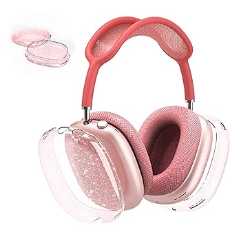 Amazon.com: Aircawin for AirPods Max Case Clear Pink Glitter